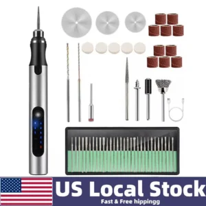 58 PCS USB charging mini electric engraving etching machine cordless rotary tools engraving pen jewel metal wood mode