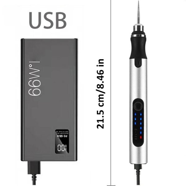 58 PCS USB charging mini electric engraving etching machine cordless rotary tools engraving pen jewel metal wood mode - Image 2