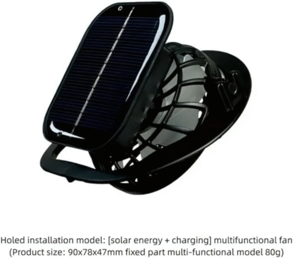 Solar Rechargeable Single/Dual Fan Fisherman Hat Outdoor Big Brim Sunscreen Quick Dry Fishing Hat Portable Mute Fan Caps for Man - Image 5