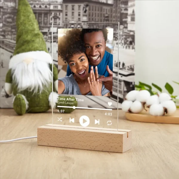 YSXMART Personalized 3D Night Light Custom Photo And Text Lamp Customized Valentine's Day Wedding Birthday 7 Color 3D Lamp Gifts - Image 3