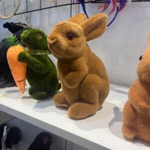 Flocked Easter Bunny