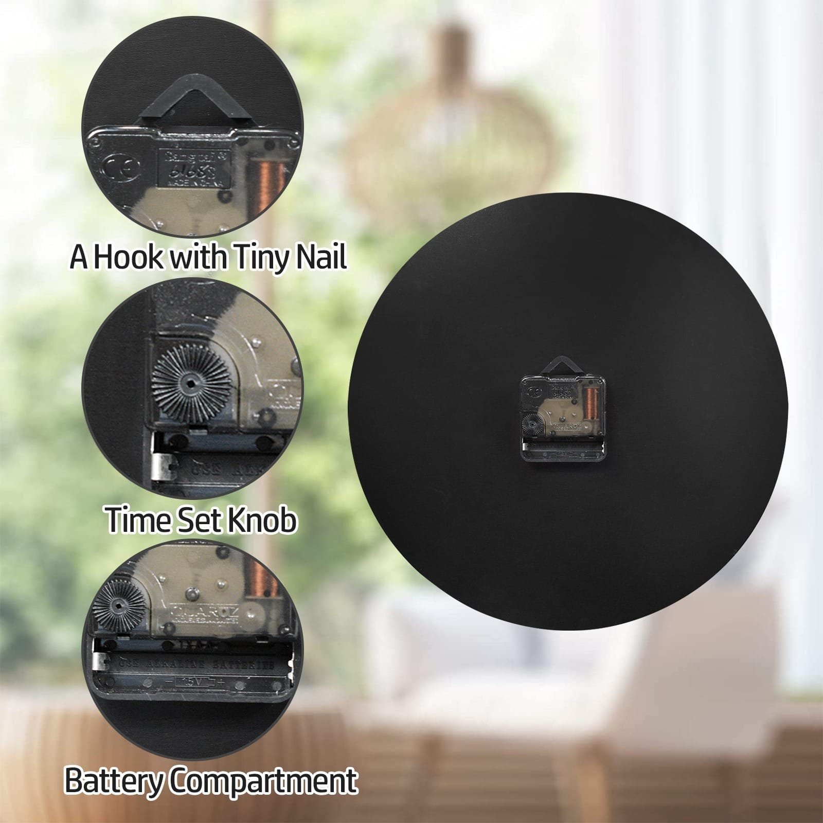 Custom Wall Clock with Picture, mom gift Personalized Name Clock, Home Decoration Clock, Pet Memorial & Customization,Couples & Romance,Picture Clock, Housewarming Gift, Custom Text Clock Gift Gift for Dad USA YSXMART for Living Room, Kitchen, and Office - Image 4