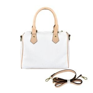 c Boston Handbag-Khaki Handle (1746)