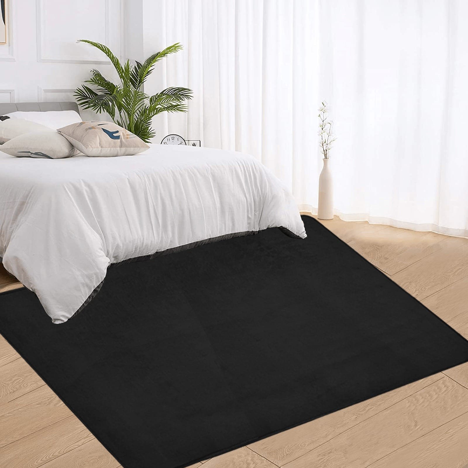 YSXMART POD OEMc Area Rug with Black Binding 5'3''x4'
