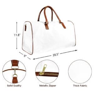 c Large Capacity Travel Bag-Large (Brown Short Patch)