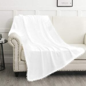 c Pom Pom Fringe Blanket60"x80"