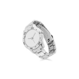 YSXMart print on demand Men's Stainless Steel Analog Watch (Model 108)