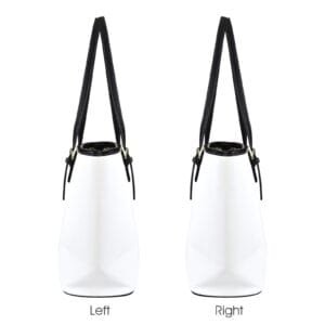 c Leather Tote Bag-Small (Four-Sided Splice Printing)