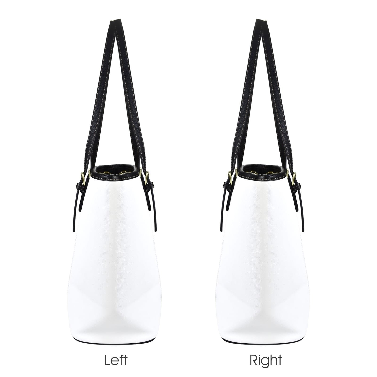 c Leather Tote Bag-Small (Four-Sided Splice Printing)