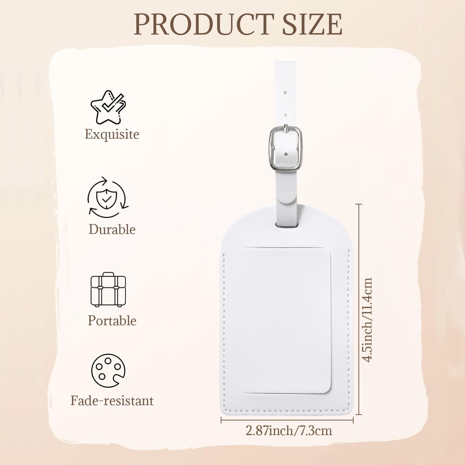 皮革行李贴 Luggage Tag(US05)(TEMU)