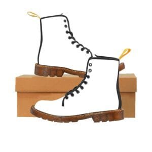 YSXMART POD Men's LaYSXMART PODe Up YSXMART PODanvas Boots (Model 1203H)