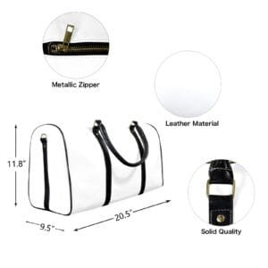 c Leather Travel Bag-Large (Long Patch)
