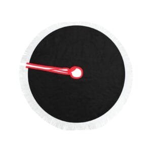 YSXMART POD OEMc Thick Fringe Christmas Tree Skirt 30"x30"