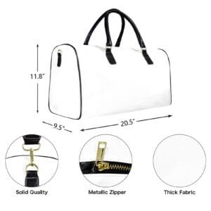 c Large Capacity Travel Bag-Large (Black Short Patch)