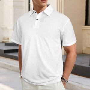 YSXMart Private Label Factory  c Women's Zipper Polo Shirt (T88)