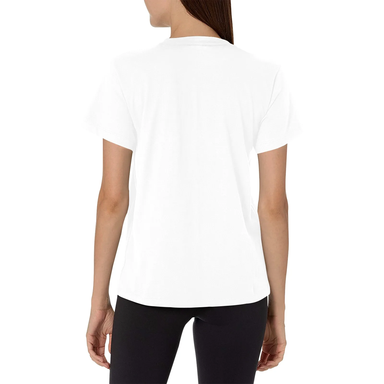 Low MOQ POD YSXMart c Women's All Over Print Crew Neck T-Shirt(T40-2)